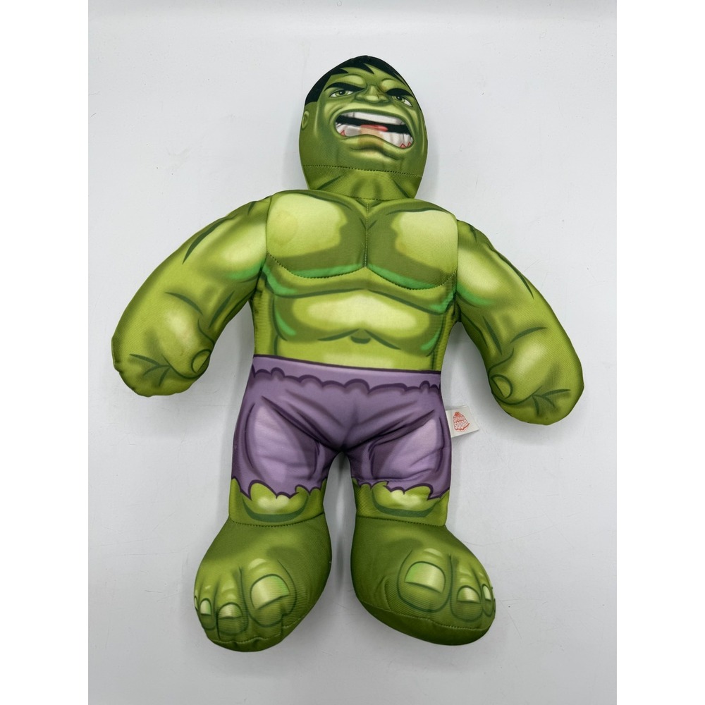 Marvel Super Hero Squad Hulk Plush 18 in Just Play 2013 Electronic AS IS